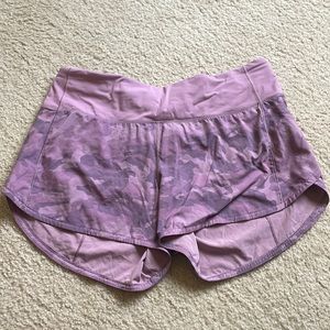 Lululemon speed shorts